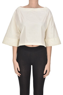 Top cropped in taffeta' Co.Go