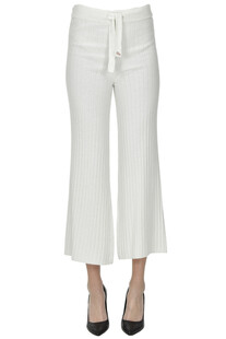 Cropped ribbed knit trousers GDD Gold Digger Denim