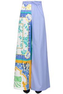 Double print cotton trousers Moschino Jeans