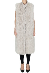 Gilet in maglia con pelliccia Sword
