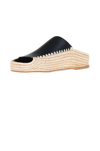 Ciabatte in pelle con rafia Paloma Barcelò