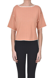 Striped short sleeves pullover Base Milano