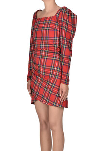 Abito stampa tartan Bucle
