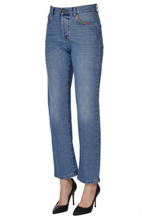 Contrasting stitching jeans PAR.CO