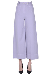 Cropped cotton trousers Minina
