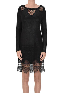 Knitted dress with lace  Ermanno Firenze by Ermanno Scervino