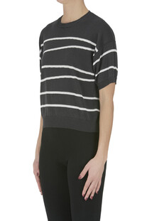 Striped short sleeves pullover Peserico