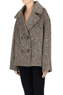 Peacoat stampa animalier Cinzia Rocca Icons