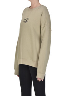 Oversized designer logo sweatshirt N°21
