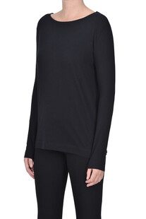 T-shirt in cotone e cashmere Majestic Filatures