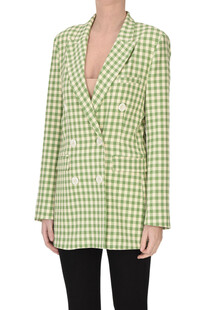 Checked print double breasted blazer Front Street 8