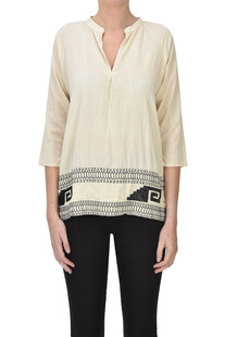 Embroidered hem blouse BSBEE
