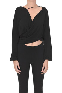 Blusa in jersey cropped Dondup