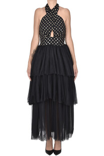Flounced tulle skirt dress Simona Corsellini