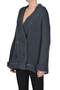 Chunky knit cardigan MM6 by Maison Margiela