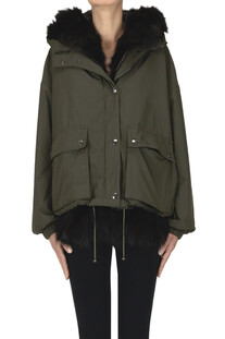 Fur inserts parka coat Martylò