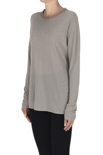 T-shirt con scollatura a contrasto Purotatto