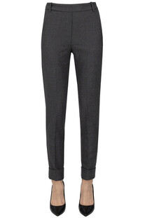Pantaloni a sigaretta in lana Kiltie