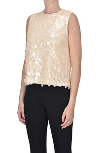 Top con paillettes Semicouture