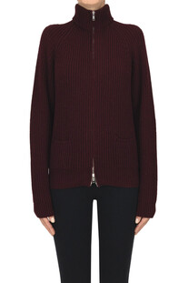Ribbed knit cardigan Base Milano