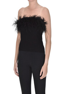 Feathers bandeau top Twinset Milano