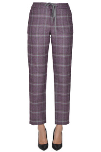 Checked print trousers PT Torino