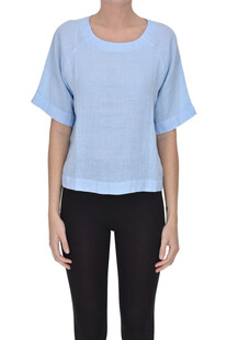 Cropped linen blouse 120% Lino