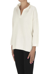 Cashmere polo style pullover  Clouds
