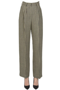 Houndsthooth print trousers Forte_Forte