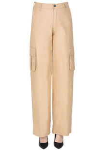 Coated fabric cargo trousers Federica Tosi