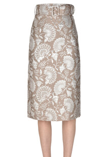 Brocade fabric pencil skirt P.A.R.O.S.H.