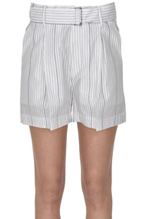 Striped cotton shorts N.21