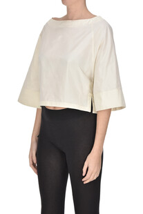 Top cropped in taffeta' Co.Go