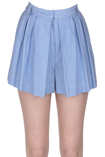 Pleated striped cotton shorts Jejia