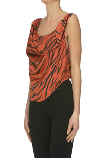 Top stampa animalier Weili Zheng