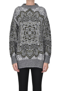 Oversized jacquard knit pullover Circus Hotel