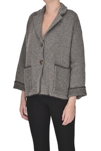 Textured knit cardigan jacket Base Milano