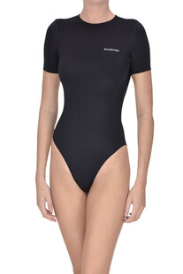 Designer logo lycra swimsuit/top Balenciaga