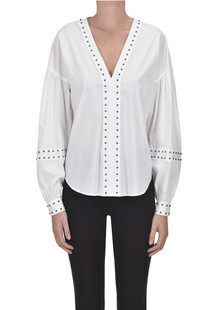 Studded cotton blouse Twinset Milano