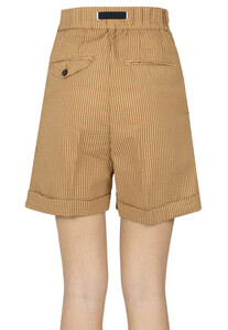 Shorts in seersucker a righe White Sand