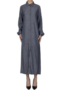 Abito chemisier in tessuto effetto denim Kristina Ti