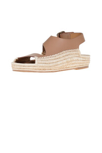Sandali in pelle con rafia Paloma Barcelò