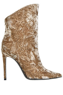 Textured velvet ankle boots Aldo Castagna