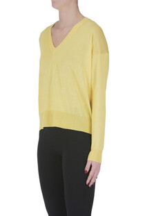 Silk and cashmere boxy pullover Aragona