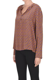 Printed silk blouse Momonì