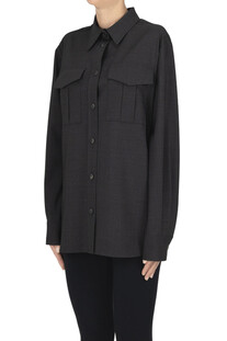 Camicia in fresco lana P.A.R.O.S.H.