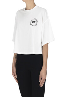 T-shirt cropped boxy Elisabetta Franchi