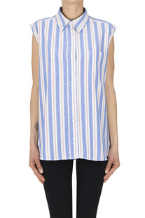 Camicia a righe senza maniche  Aspesi