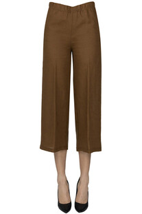 Cropped linen trousers Tabata