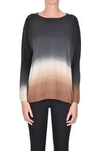 Pullover in cashmere sfumato Mirror in the sky
